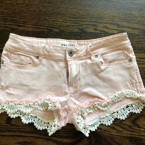 Pink Lace Bullhead Shorts Size 3
